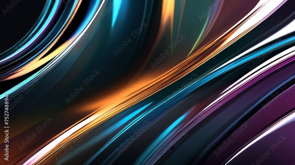 Abstract glassy background with vibrant chrome colors Abstract glassy background with vibrant chrome colors