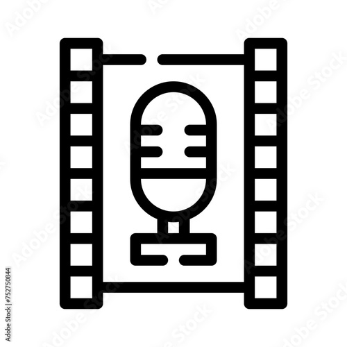 cinematographic line icon