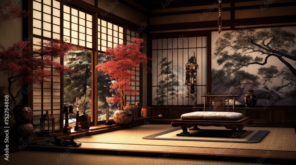 Oriental japanese room