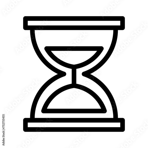 sand clock line icon