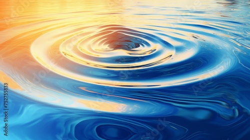 Water ripple abstract