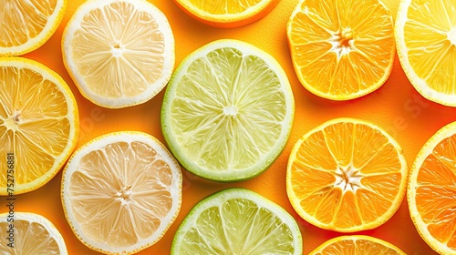 Citrus fruit slices. Tangerines, tea, orange, allergy, lemon, tangerine, grapefruit, lemonade, vitamin C, juice, sour, aroma, tropics. Generated by AI © Кирилл Макаров