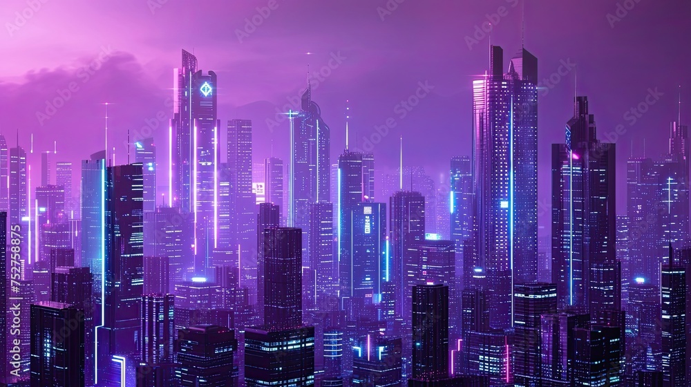 Neon city. Anti design, corporation, matrix, futurism, night, cyberpunk, street, technology, color, skyscraper, city view, augmentation, style, metropolis. Generated by AI Neon city. Anti design, corporation, matrix, futurism, night, cyberpunk, street, technology, color, skyscraper, city view, augmentation, style, metropolis. Generated by AI