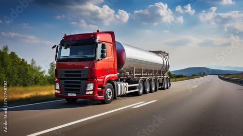 Lorry transportation of oil and natural gas