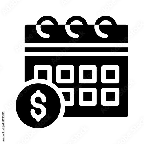 due date glyph icon