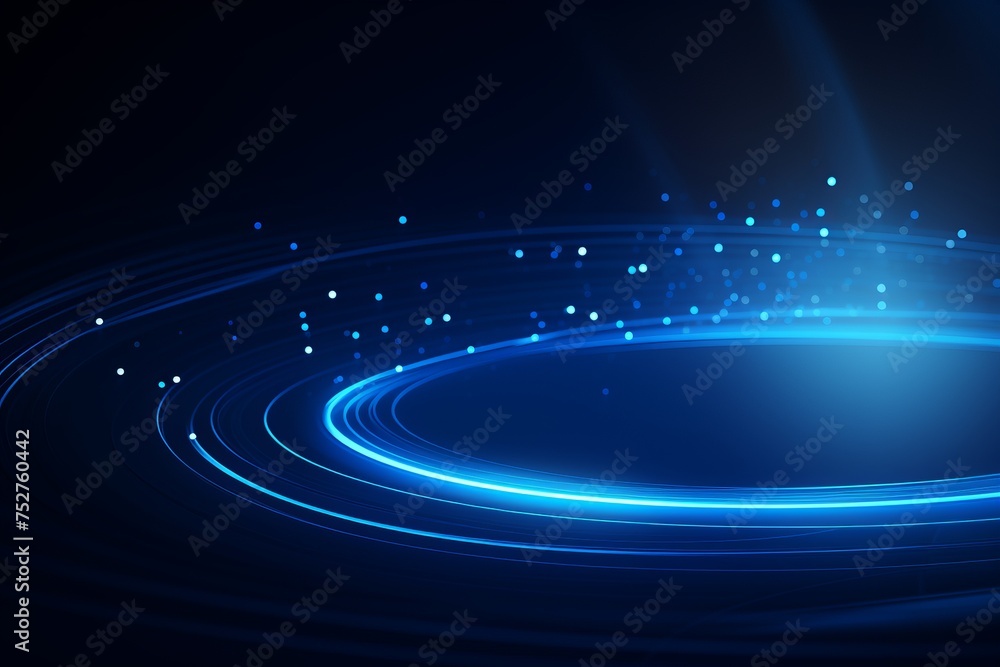 Elevate your project with a futuristic touch using a blue circular lines abstract technology background, Generative AI Elevate your project with a futuristic touch using a blue circular lines abstract technology background, Generative AI