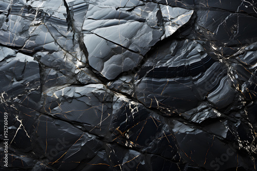 Background Abstract Texture. Dark black rough stone background. Rock suitable for wallpapering walls of houses and various buildings. Realistic clipart template pattern. 