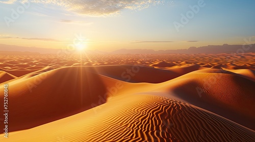 Desert sandy landscape. Camel, rock, gorge, excavations, oasis, heat, mirage, thirst, cactus, caravan, Bedouin, water, dune, sun, drought, tumbleweed. Generated by AI