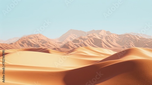 Desert sandy landscape. Camel, sun, drought, lizard, oil, temperature, moisture, rock, gorge, excavations, oasis, heat, mirage, thirst, cactus, caravan, Bedouin, water. Generated by AI