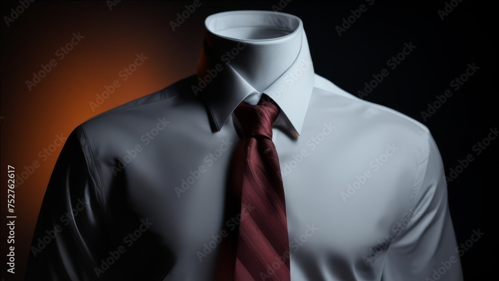 An abstract mannequin without a head in a shirt and tie. An abstract mannequin without a head in a shirt and tie.