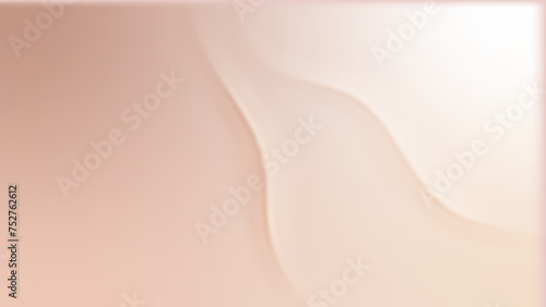 Nude gradient. Pastel nude background with soft wave, modern vector gradient design.