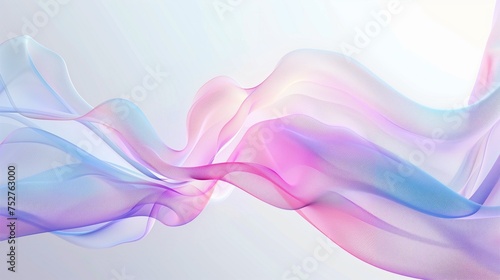 abstract light background with pink and blue waves