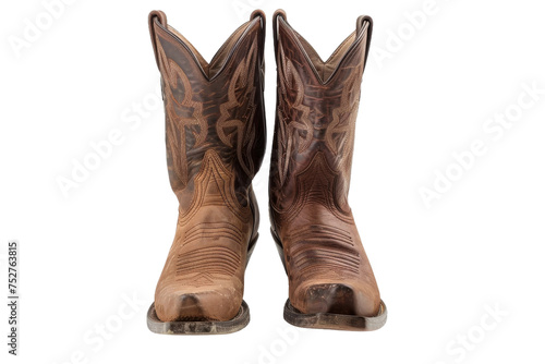 Cowboy Boots Pure View on transparent background,