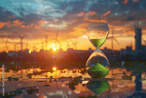 Sunset Clock A Time for Reflection Generative AI