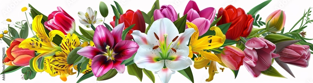 Blooming Beauties A Vibrant Bouquet of Flower Power Generative AI Blooming Beauties A Vibrant Bouquet of Flower Power Generative AI