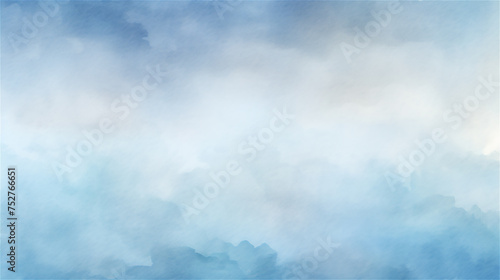 Ethereal Blue Watercolor Dreamscape

