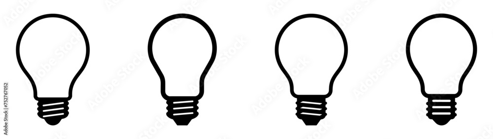 Light bulb icon. Light bulb vector icon. Idea icon. Lamp concept. Light bulb, isolated in modern simple flat design. Vector EPS 10 Light bulb icon. Light bulb vector icon. Idea icon. Lamp concept. Light bulb, isolated in modern simple flat design. Vector EPS 10