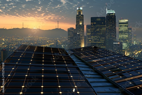 Solar Cityscape A Glimpse of the Future Generative AI