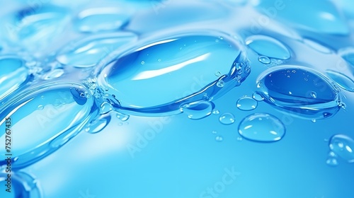 Hydration Elegance: Glycerin Gel Texture with Blue Serum Toner Drop