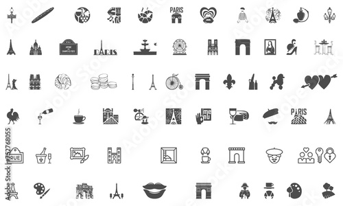 Paris icon bundle