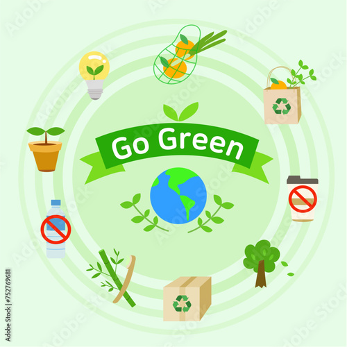 go green and zero waste and recycle system