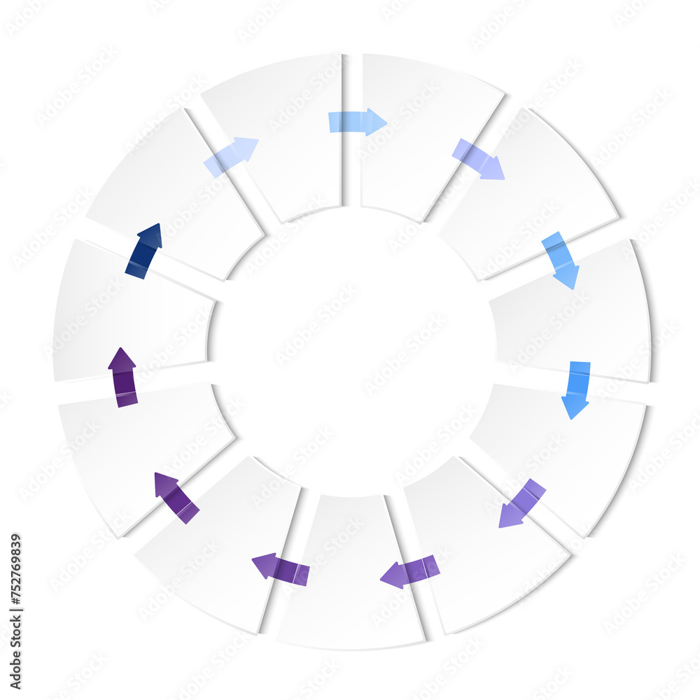 Blue tone circle infographic with 11 steps, process or options. Blue tone circle infographic with 11 steps, process or options.
