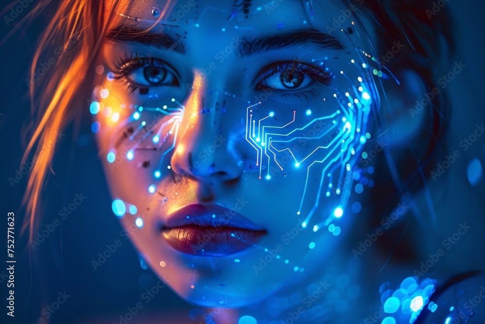 Neon Glow The Future of Fashion and Technology Generative AI Neon Glow The Future of Fashion and Technology Generative AI