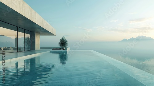 swimming pool with sea view