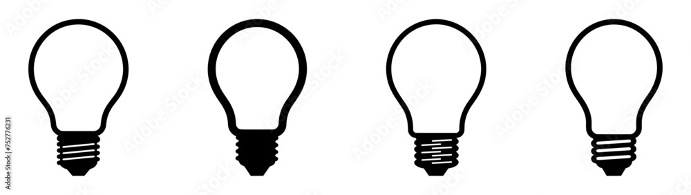 Light bulb icon. Light bulb vector icon. Idea icon. Lamp concept. Light bulb, isolated in modern simple flat design. Vector EPS 10 Light bulb icon. Light bulb vector icon. Idea icon. Lamp concept. Light bulb, isolated in modern simple flat design. Vector EPS 10