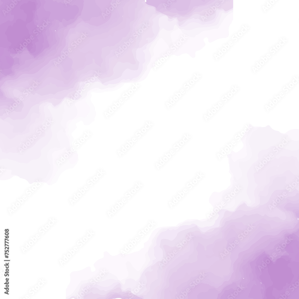 Brush effect Water colour purple Vector Background