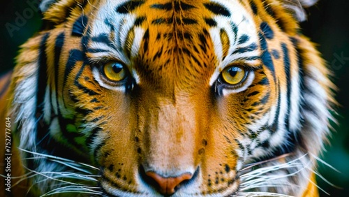 Best Portrait of Tiger face wildlife   Generative AI