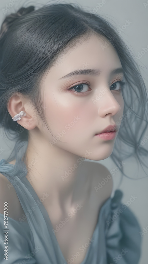 Beautiful Korean woman, Generative AI Beautiful Korean woman, Generative AI