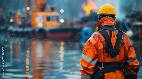 Oil spill cleanup. Real-time oil spill response, focusing on preparedness and environmental stewardship