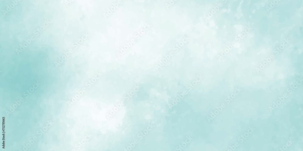 shiny and clear painted light blue clouds watercolor background, sky clouds for wallpaper backdrop background, Abstract Sky cloud landscape blue background with tiny clouds.