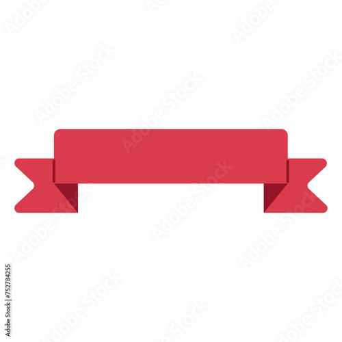 Ribbon Single 3 cute on a white background, png illustration.
