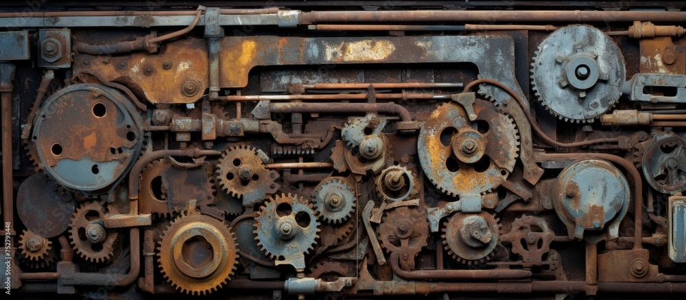 Intricate Mechanical System of a Train Reveals a Network of Gears and Cogs Intricate Mechanical System of a Train Reveals a Network of Gears and Cogs