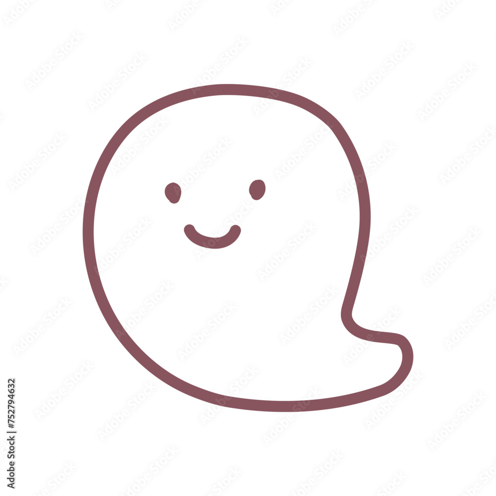 Cute ghost icon. Hand drawn illustration of a funny smiling spirit isolated on a white background. Kawaii sticker. Vector 10 EPS.
Cute ghost icon. Hand drawn illustration of a funny smiling spirit isolated on a white background. Kawaii sticker. Vector 10 EPS.