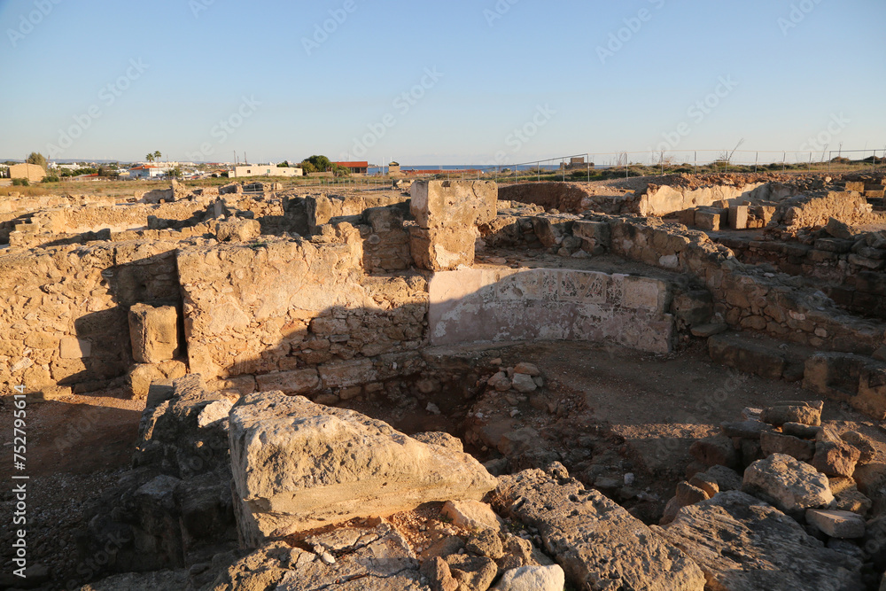 Archaeological Park in city Paphos, the greek part of Cyprus – Image
