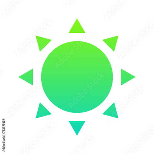 Sun Flat Gradient Style