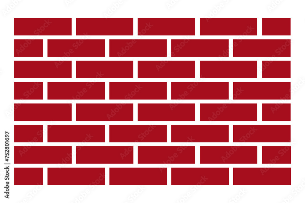 Brick wall construction icon. Build symbol, building label emblem design vector ilustration Brick wall construction icon. Build symbol, building label emblem design vector ilustration