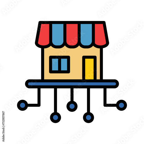Virtual Shop Filled Style