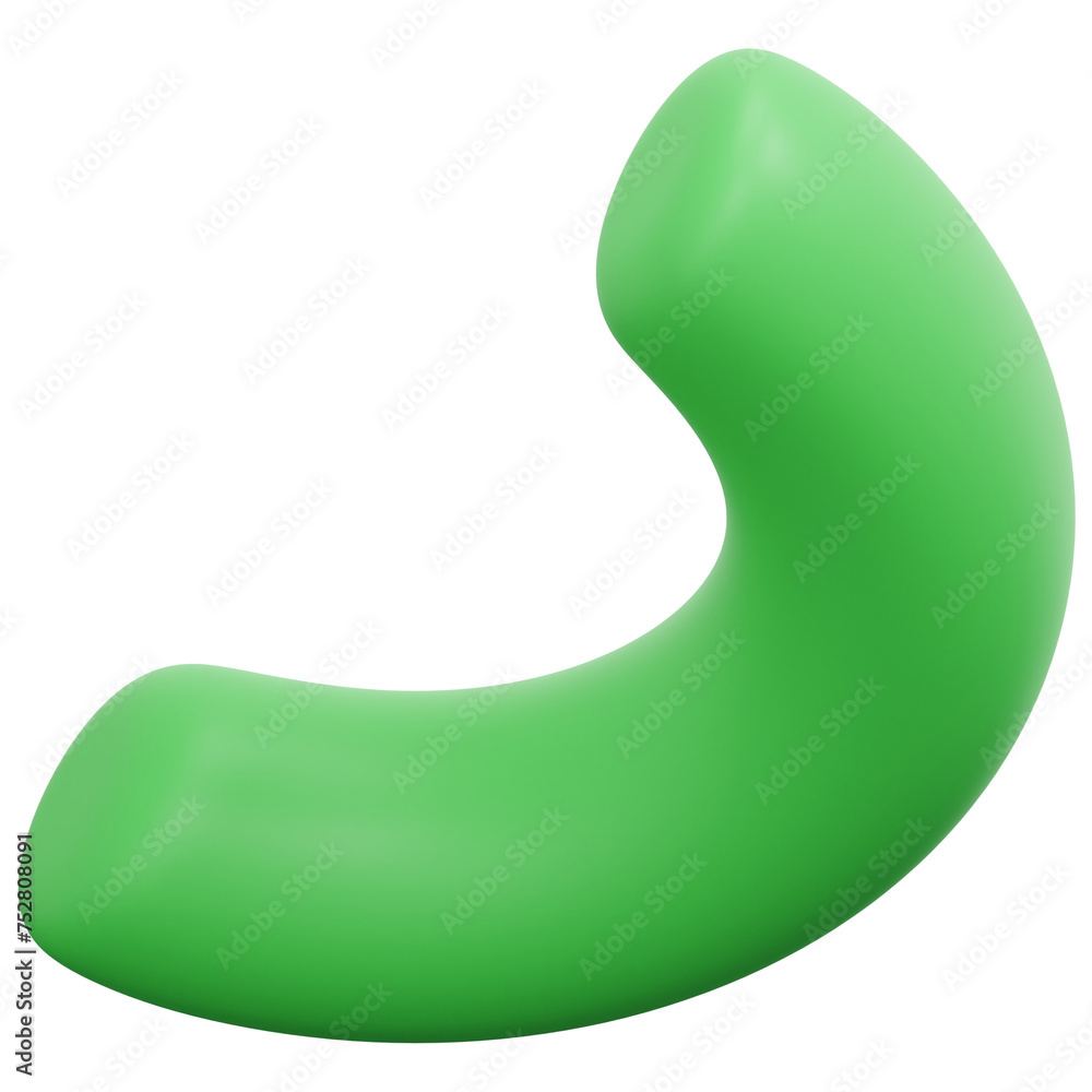 half torus 3d render icon illustration half torus 3d render icon illustration