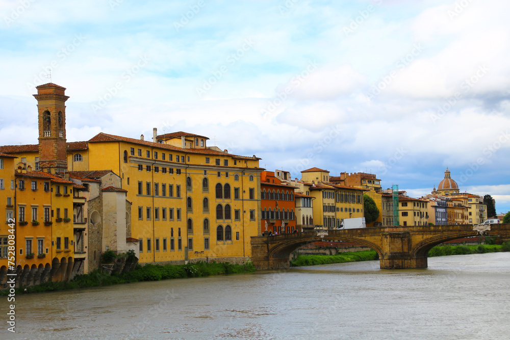 Florence on the Arno River in Italy