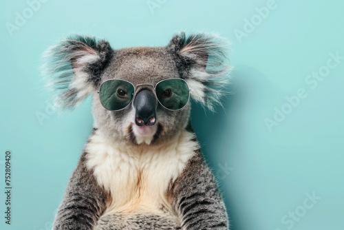 Sunnies-Wearing Koala: Coolness Personified, AI Generative 