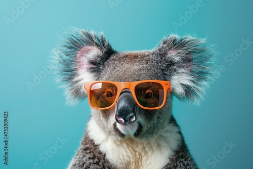 Stylish Sunglasses: Trendy Koala Style, AI Generative 