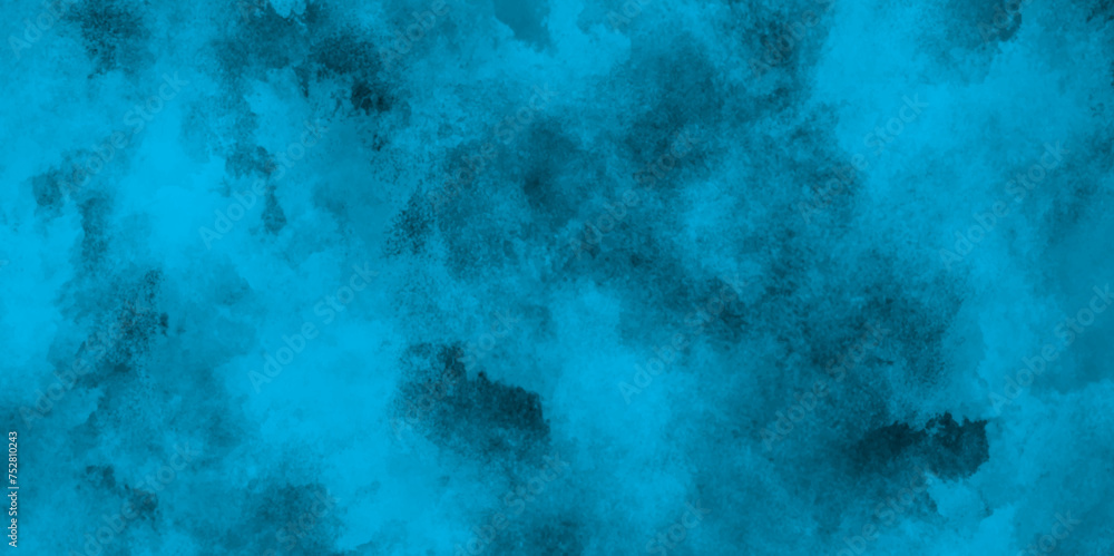 dark blue Smoke on a black background,  watercolor background concept design background with smoke, watercolor painted mottled blue background with vintage marbled textured for your creative design.