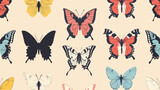 butterfly color pattern illustration vector nature Fla