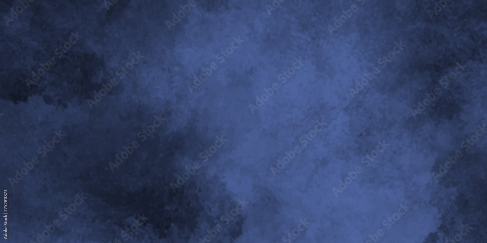 watercolor painted mottled blue background with vintage marbled textured for your creative design, Smoke in the dark blue texture, watercolor background concept design background with smoke.