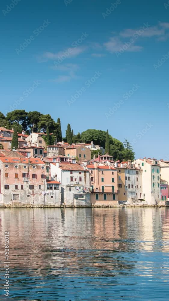 rovinj on the adriatic coast, Croatia in vertical rovinj on the adriatic coast, Croatia in vertical