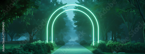 Architectural Luminescence  The Neon Arch
